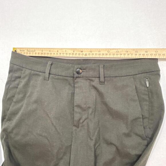 Lululemon Pants Mens 34x27- Green ABC Slim Fit Commission Warpstreme Performance - Picture 4 of 13